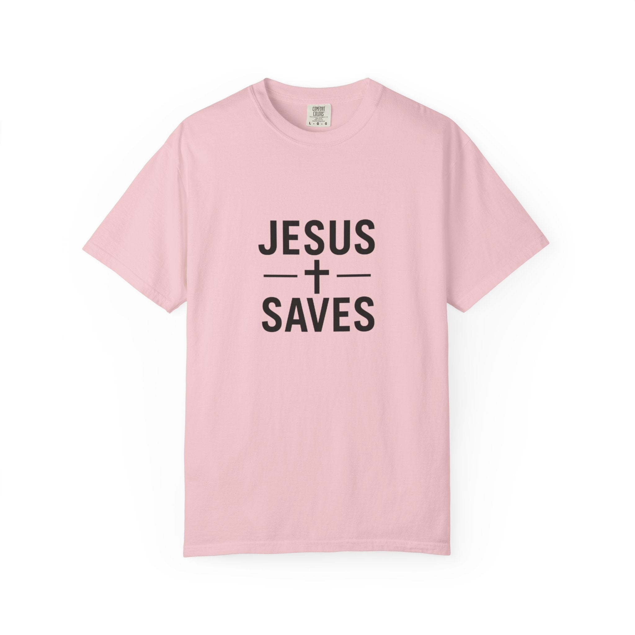 Jesus Saves T-Shirt — Minimal Christian Faith Tee