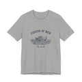 Gray t-shirt with 'Fishers of Men' graphic on a white background