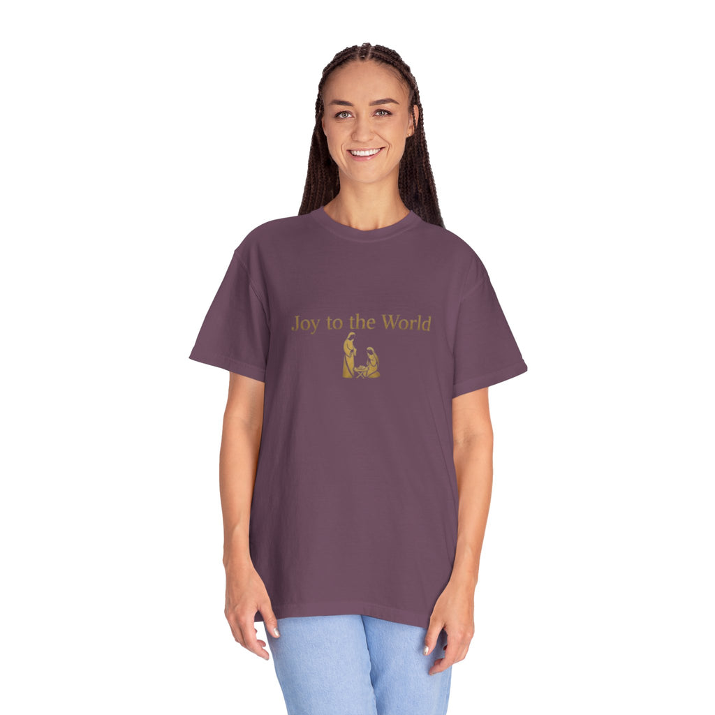 Joy to the World Christian T-Shirt - Christmas Hymn Worship Tee