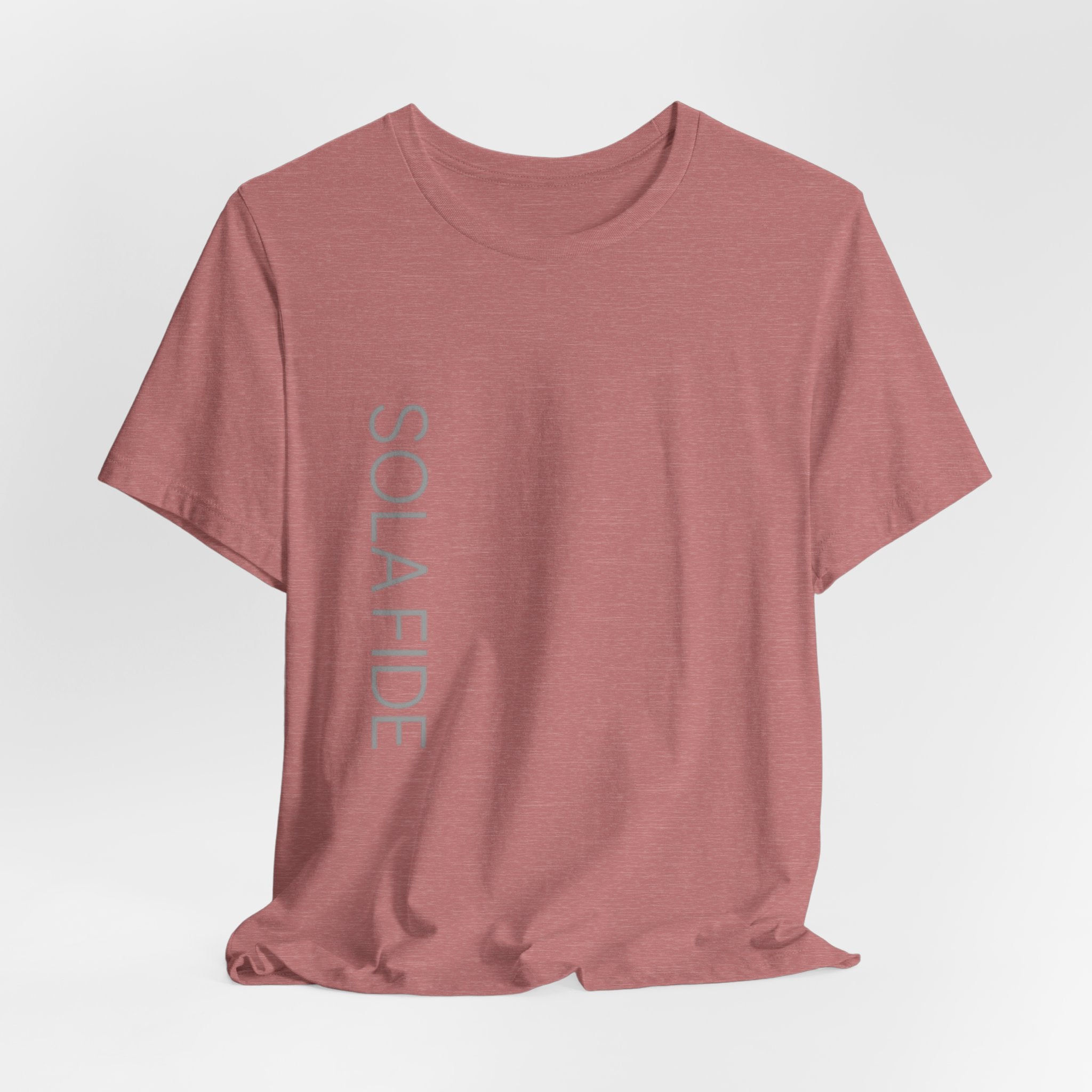 Sola Fide — Vertical Logo Tee | Faith Alone