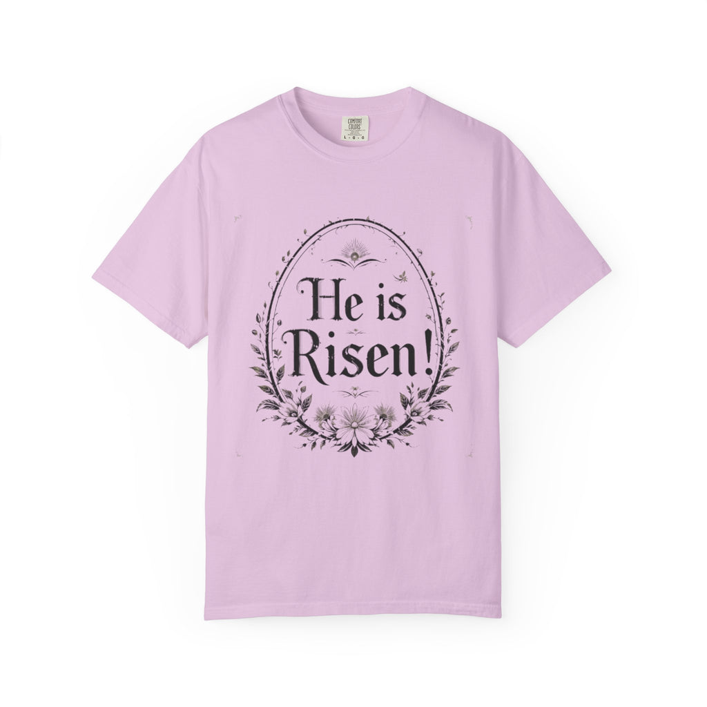 He Is Risen Christian T-Shirt - Easter Resurrection Faith Tee