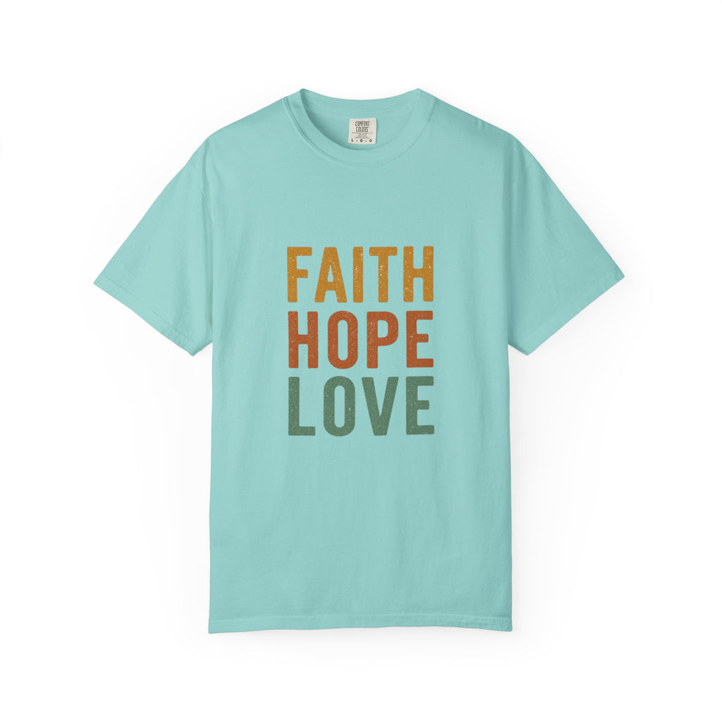Faith Hope Love Christian T-Shirt - 1 Corinthians 13:13 Tee