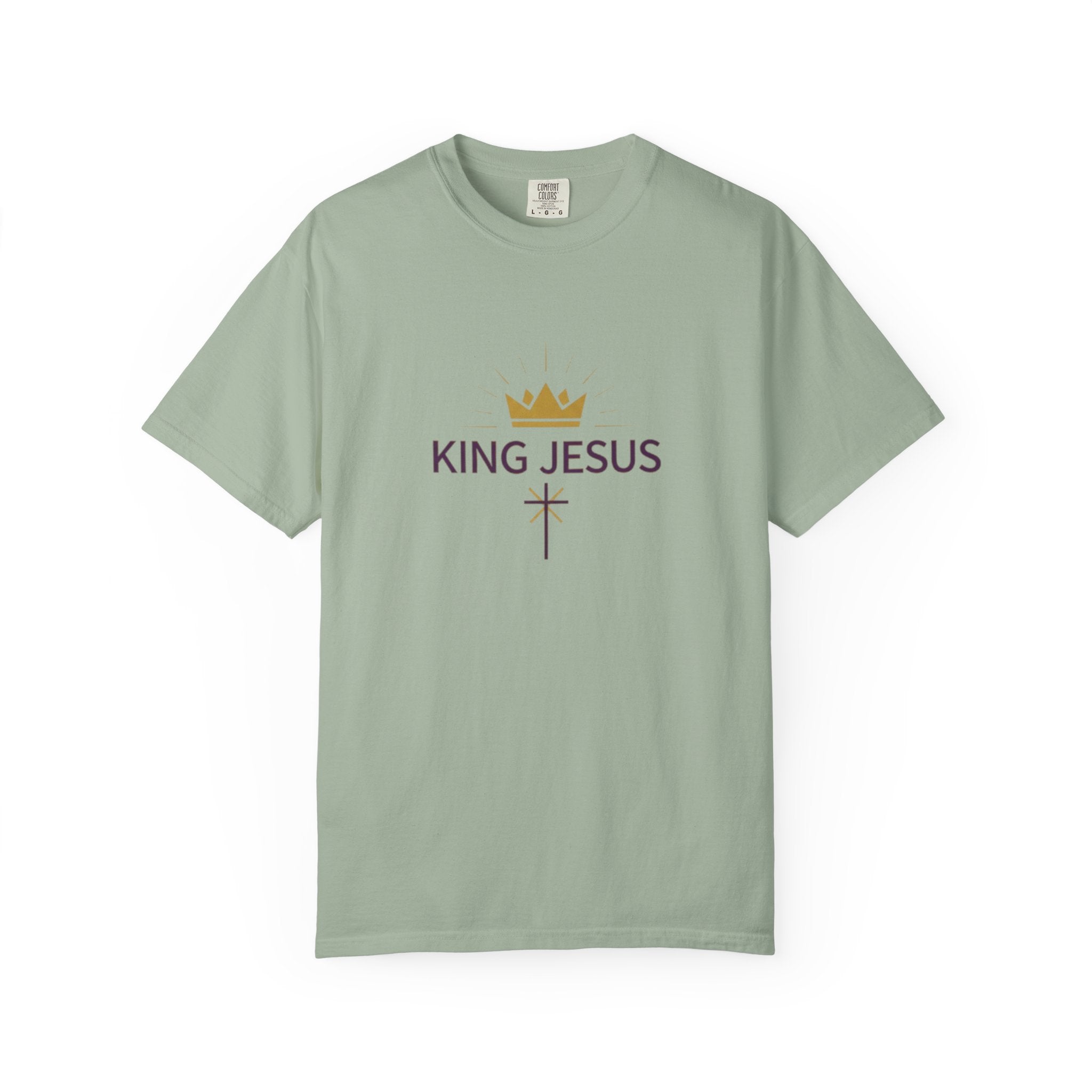 King Jesus T-Shirt — Crown & Cross Christian Faith Tee