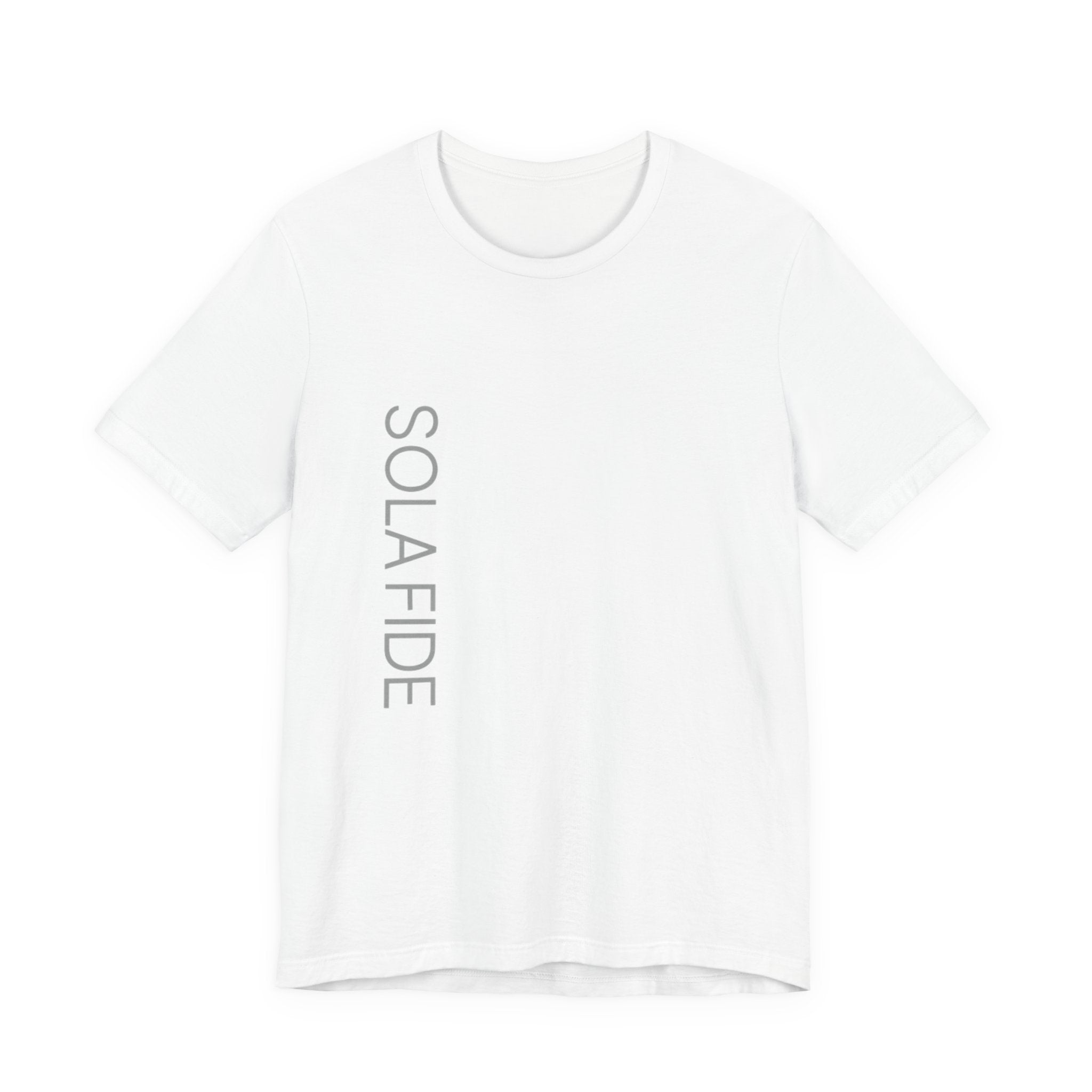 Sola Fide — Vertical Logo Tee | Faith Alone