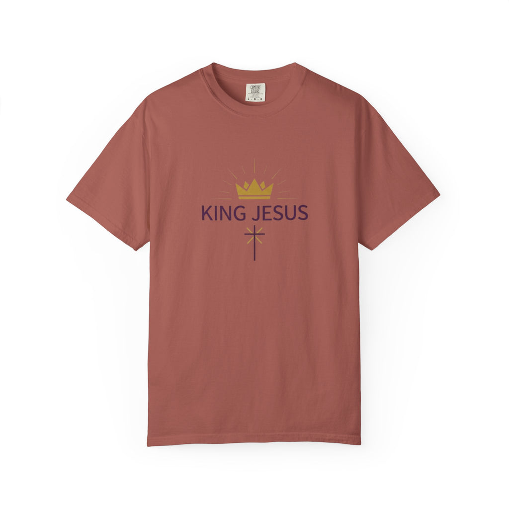 King Jesus T-Shirt — Crown & Cross Christian Faith Tee