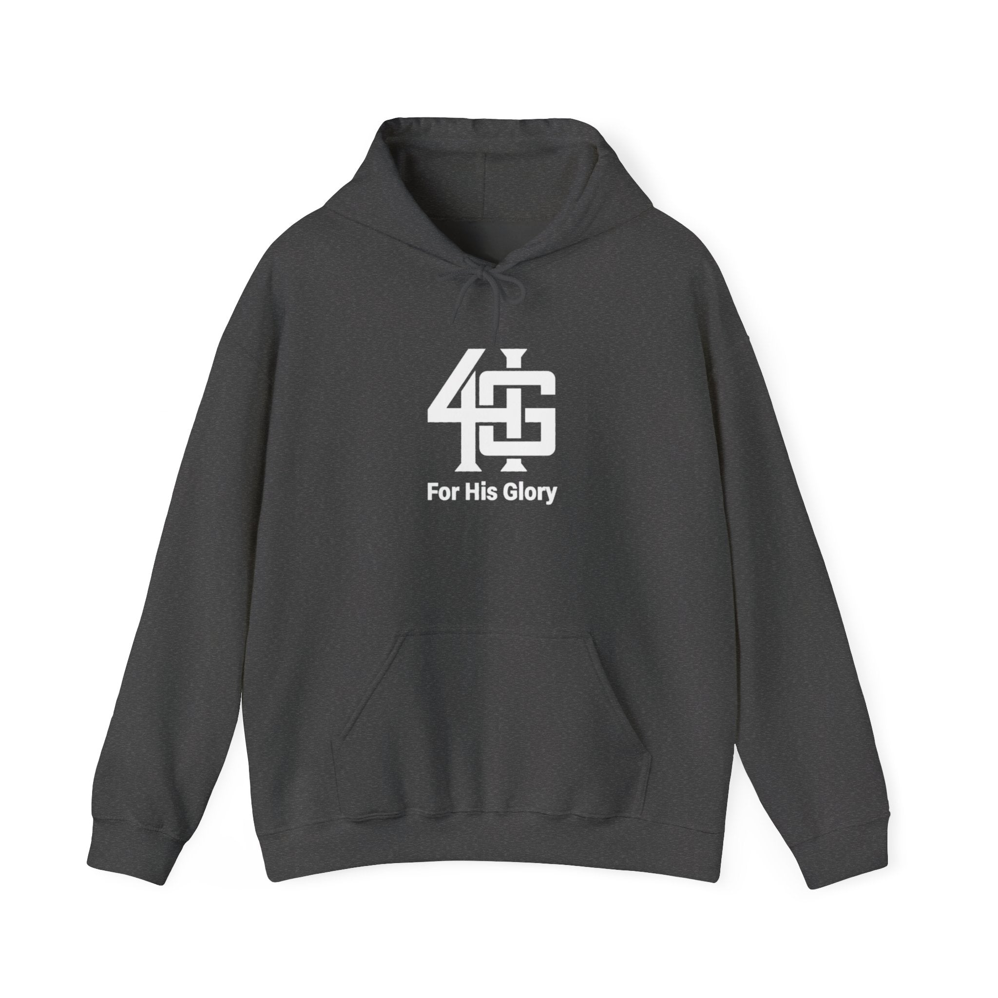 4HG logo on gray hoodie