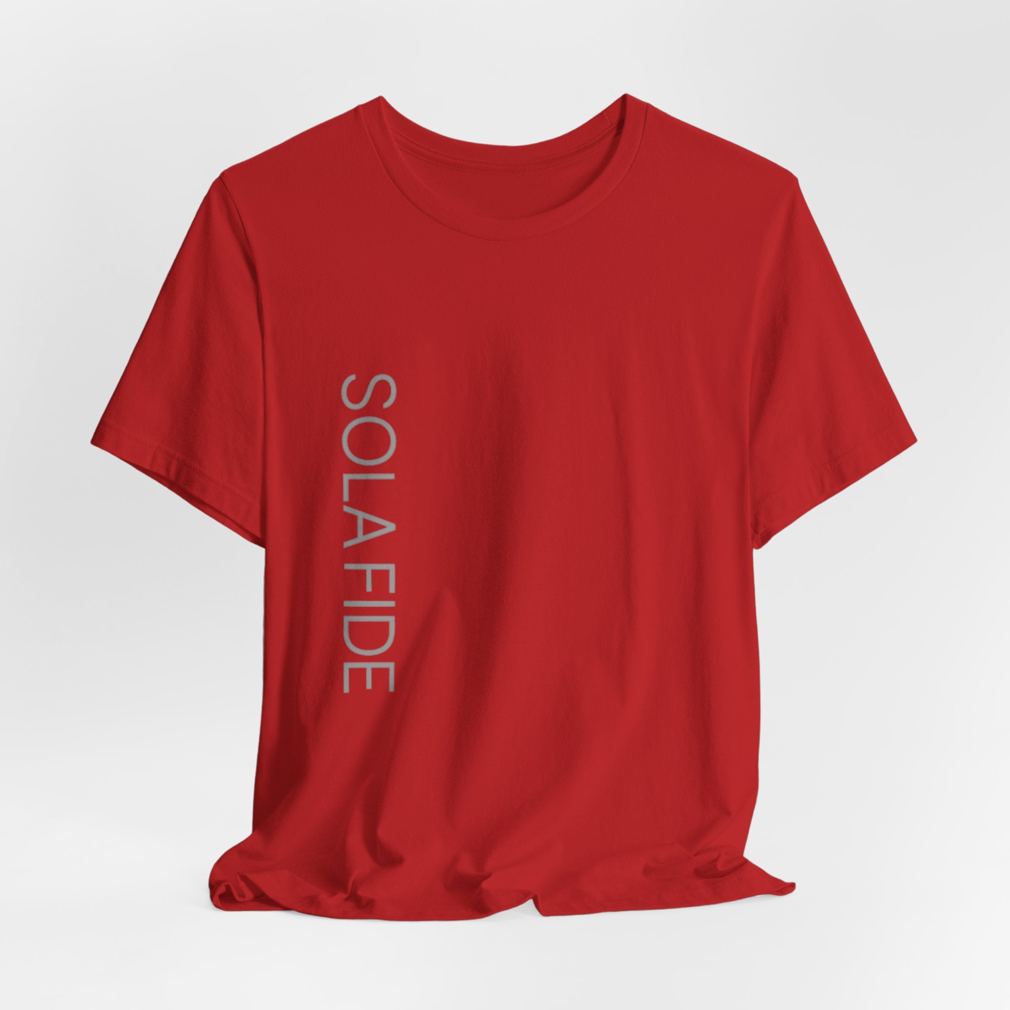 Sola Fide — Vertical Logo Tee | Faith Alone