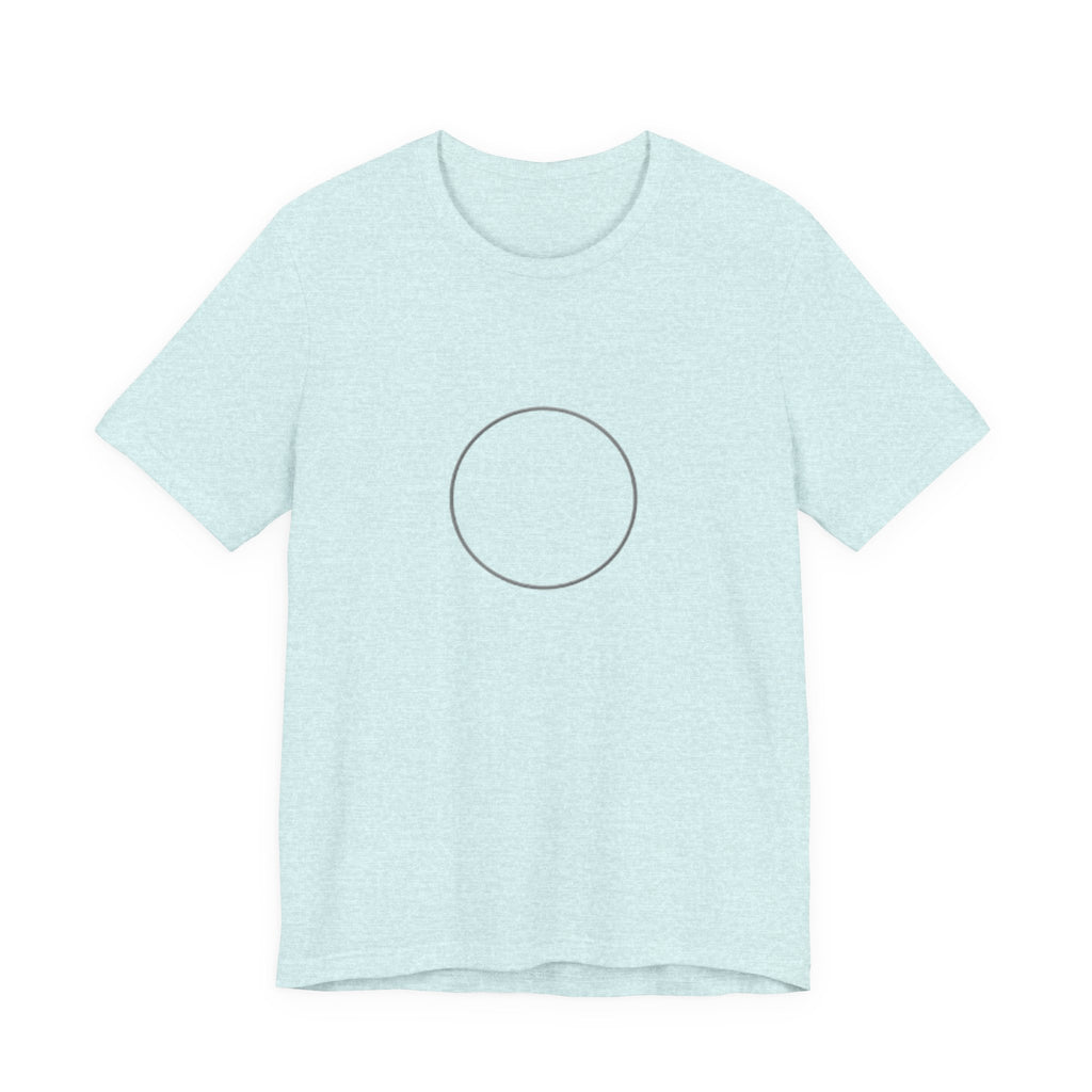 Eternal God Unisex Jersey Tee in Heather Prism Ice Blue — front view showing Psalm 90:2 From Everlasting to Everlasting graphic, Christian faith tee by 4HG