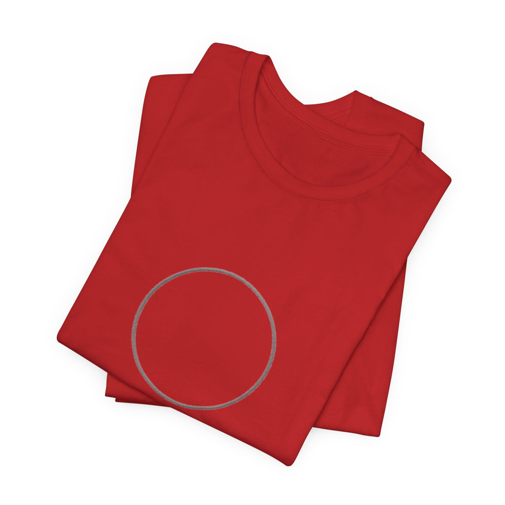 Eternal God Unisex Jersey Tee in Red — front view showing Psalm 90:2 From Everlasting to Everlasting graphic, Christian faith tee by 4HG