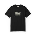 Black t-shirt with 'DAD IS MY MINISTRY' text on a white background
