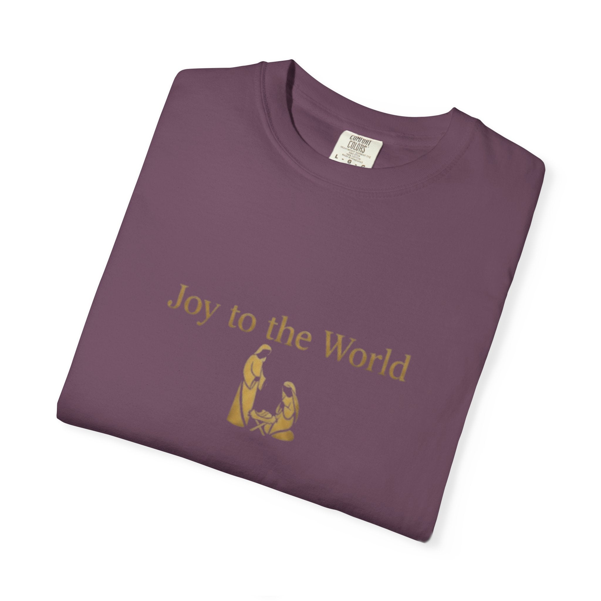 Joy to the World Christian T-Shirt - Christmas Hymn Worship Tee