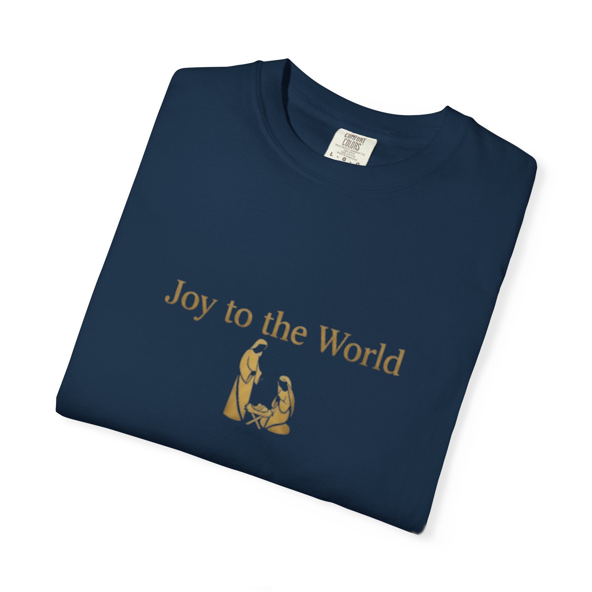 Joy to the World Christian T-Shirt - Christmas Hymn Worship Tee