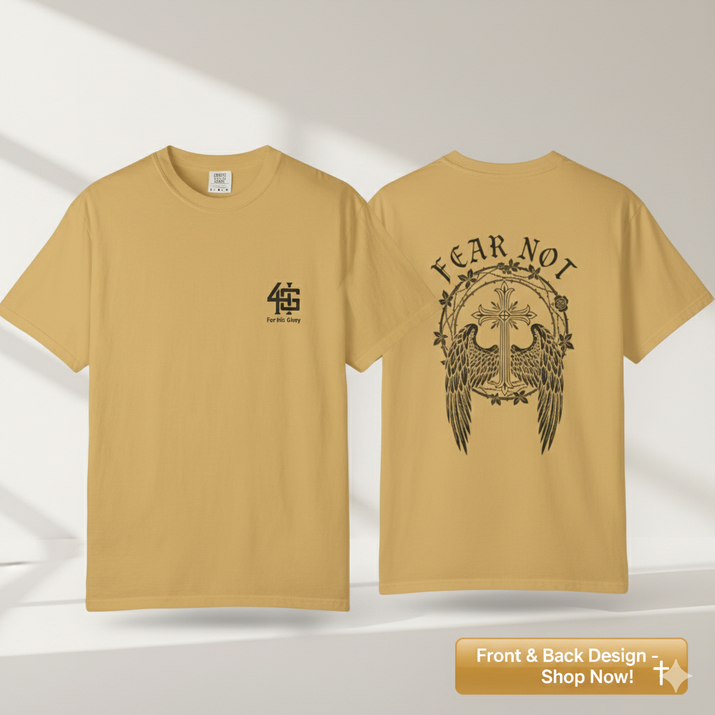 Fear Not T-Shirt — Winged Cross Graphic Tee