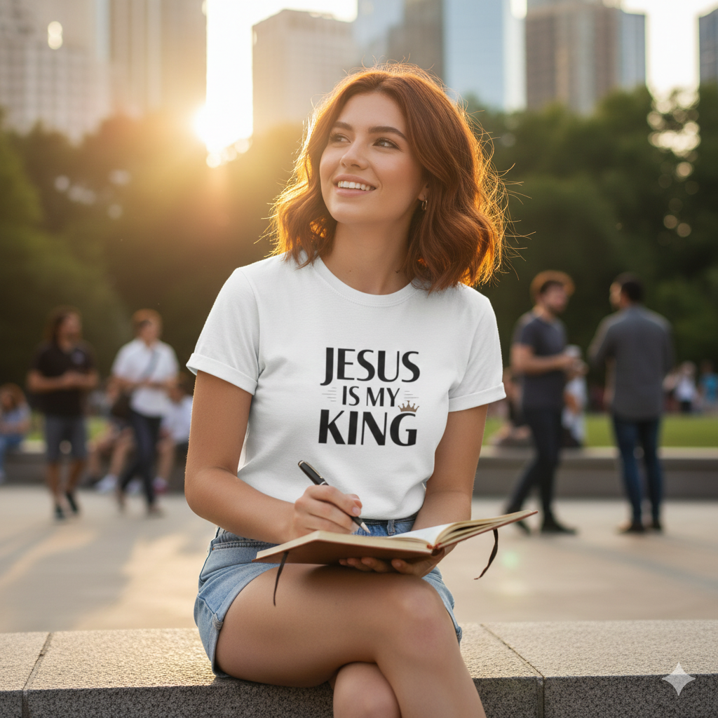 Jesus Is My King T-Shirt — Christian Faith Tee