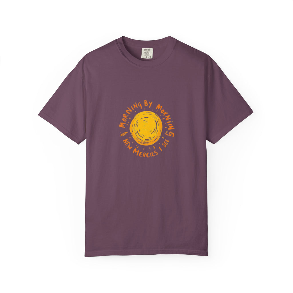 Morning by Morning New Mercies Christian T-Shirt - Lamentations 3:23 Comfort Colors Tee