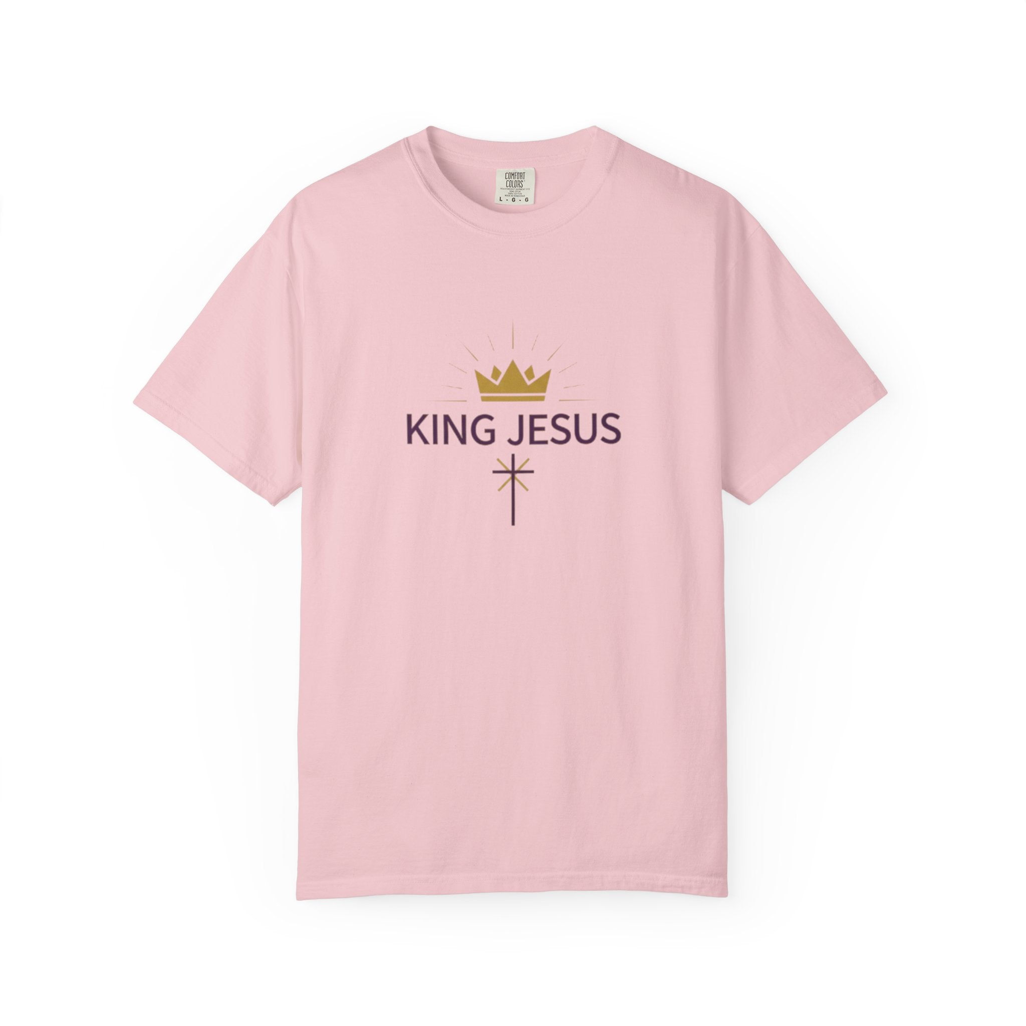 King Jesus T-Shirt — Crown & Cross Christian Faith Tee