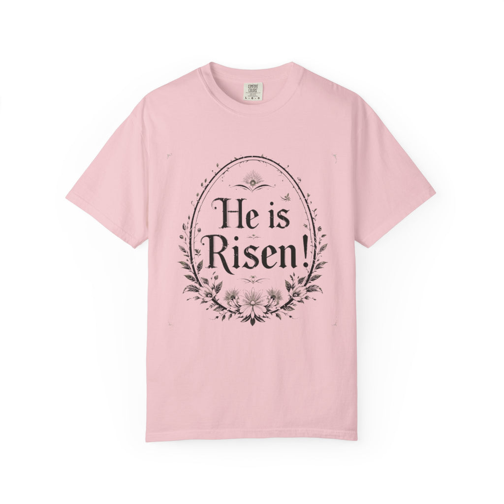 He Is Risen Christian T-Shirt - Easter Resurrection Faith Tee