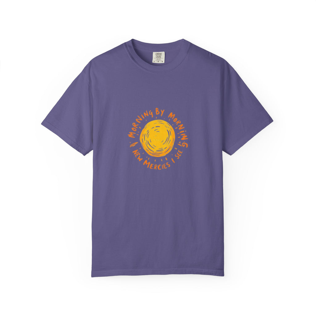 Morning by Morning New Mercies Christian T-Shirt - Lamentations 3:23 Comfort Colors Tee