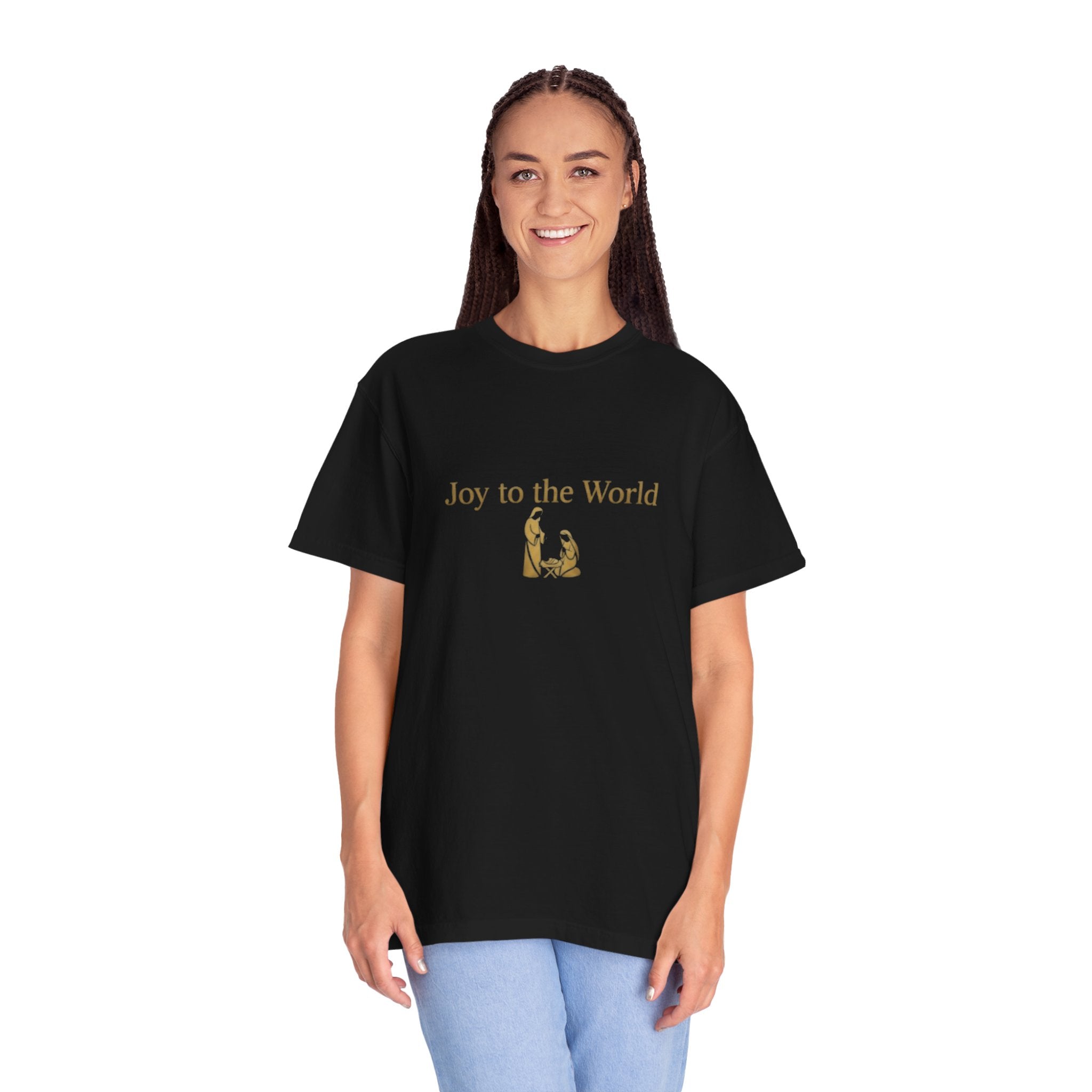 Joy to the World Christian T-Shirt - Christmas Hymn Worship Tee