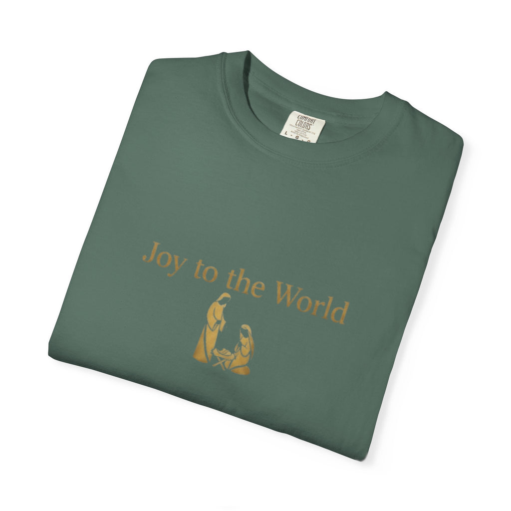 Joy to the World Christian T-Shirt - Christmas Hymn Worship Tee