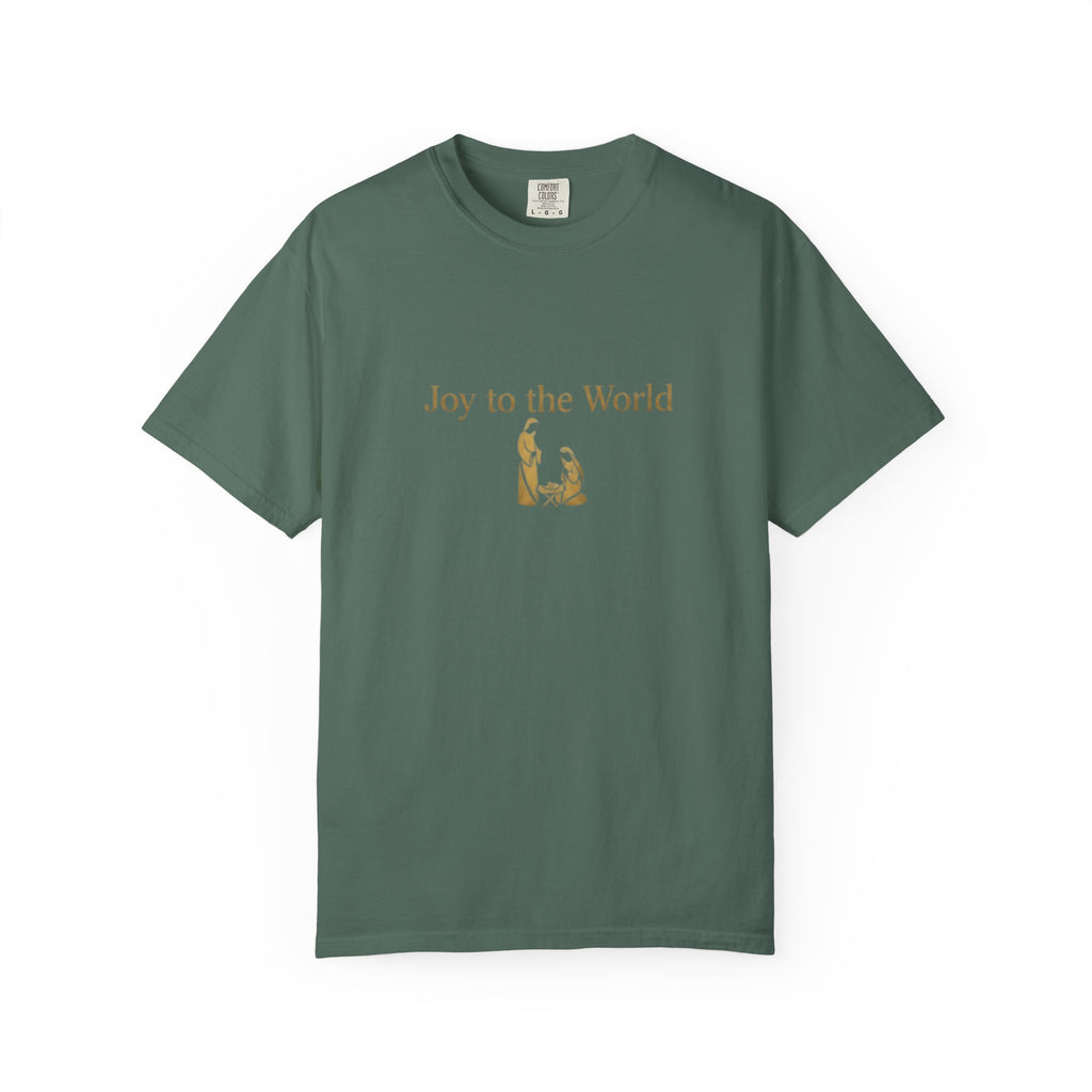 Joy to the World Christian T-Shirt - Christmas Hymn Worship Tee