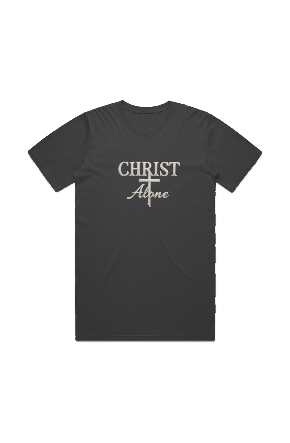 Christ Alone (Pearl) - MENS STAPLE FADED TEE