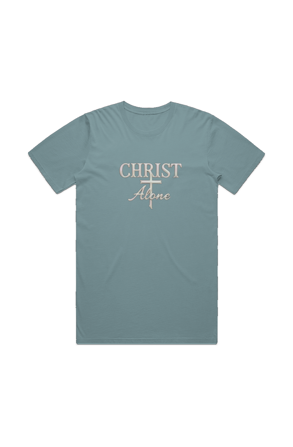 Christ Alone (Pearl) - MENS STAPLE FADED TEE