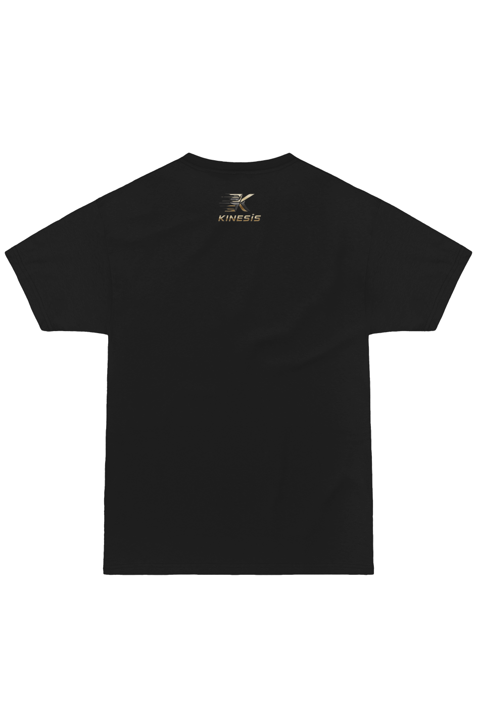 With All His Strength black heavy tee – back view, theology-inspired apparel by For His Glory
