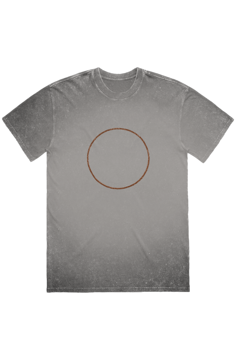 Eternal God Stone Wash Heavy Tee in Grey Stone — front view showing Psalm 90:2 From Everlasting to Everlasting scripture graphic, stone wash heavy Christian tee by 4HG