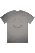 Eternal God Stone Wash Heavy Tee in Grey Stone — front view showing Psalm 90:2 From Everlasting to Everlasting scripture graphic, stone wash heavy Christian tee by 4HG