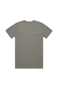 Glory to God Men's Staple Faded Tee in Faded Dust — front view showing Psalm 115:1 Soli Deo Gloria scripture graphic, garment-dyed Christian tee by 4HG