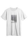 Sovereign Supima Tee in White — back view showing Isaiah 46:10 God's sovereignty scripture design, premium Supima cotton Christian tee by 4HG