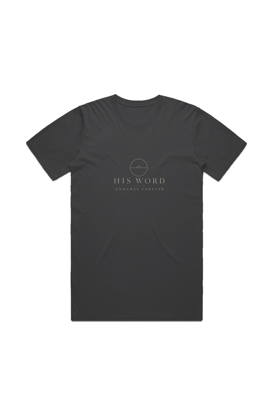 His Word Endures MENS STAPLE FADED TEE