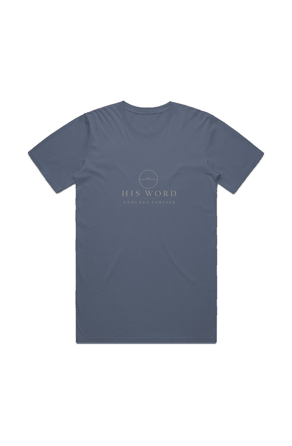 His Word Endures MENS STAPLE FADED TEE