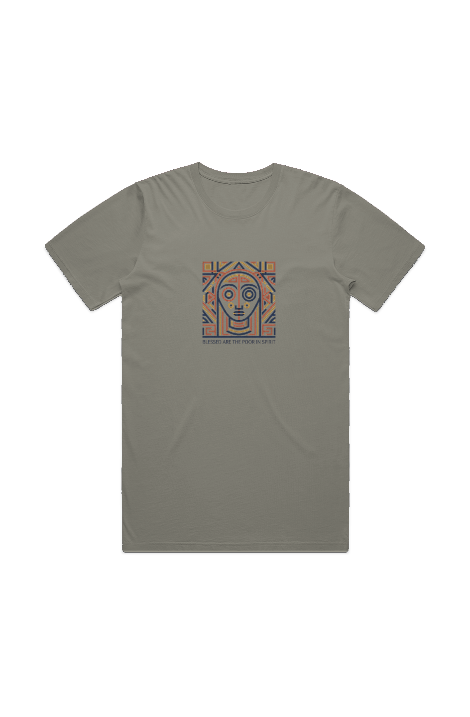 Blessed Are The Poor In Spirit MENS STAPLE FADED TEE