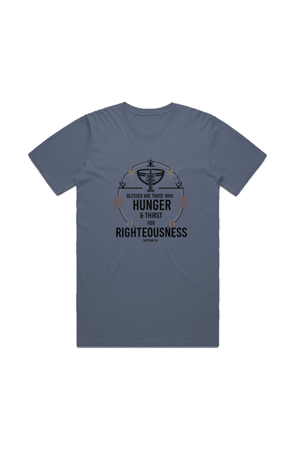 Hunger and Thirst for Righteousness MENS STAPLE FADED TEE