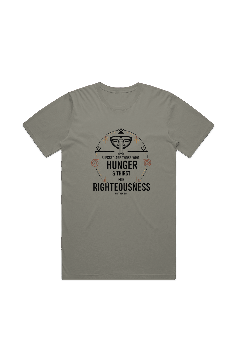 Hunger and Thirst for Righteousness MENS STAPLE FADED TEE