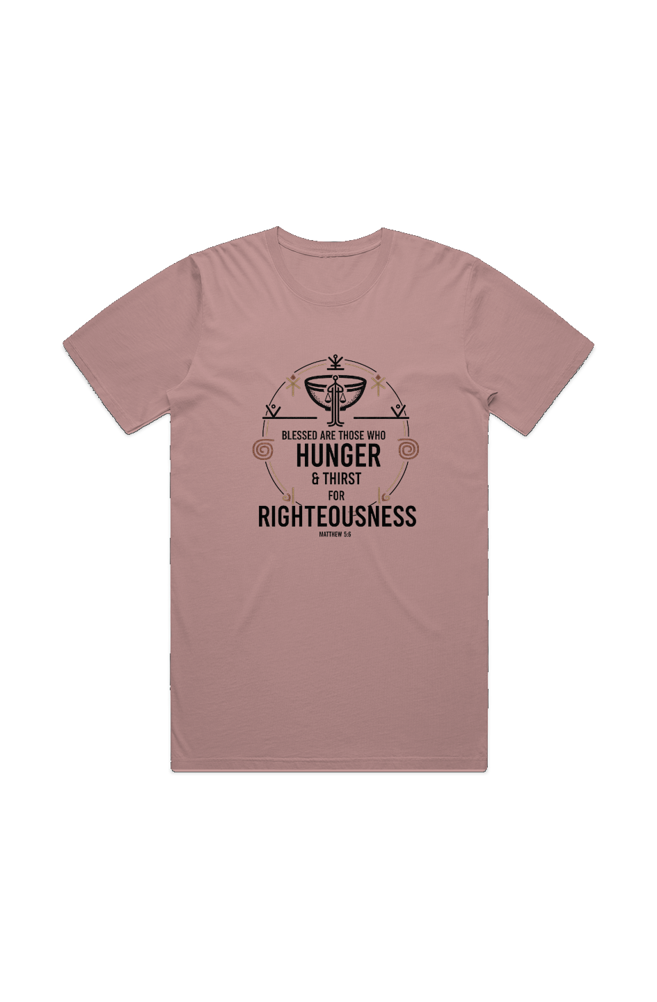 Hunger and Thirst for Righteousness MENS STAPLE FADED TEE