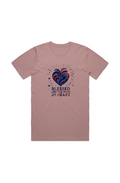 Blessed Are The Pure In Heart MENS STAPLE FADED TEE