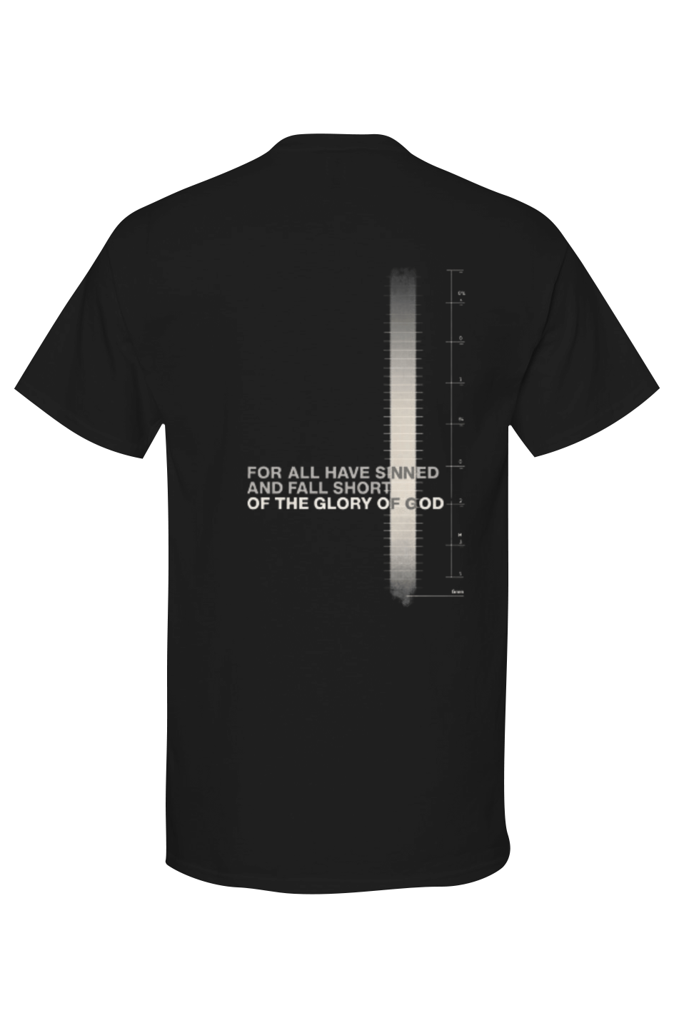 Romans 3:23 Mens Gold Soft Touch Tshirt