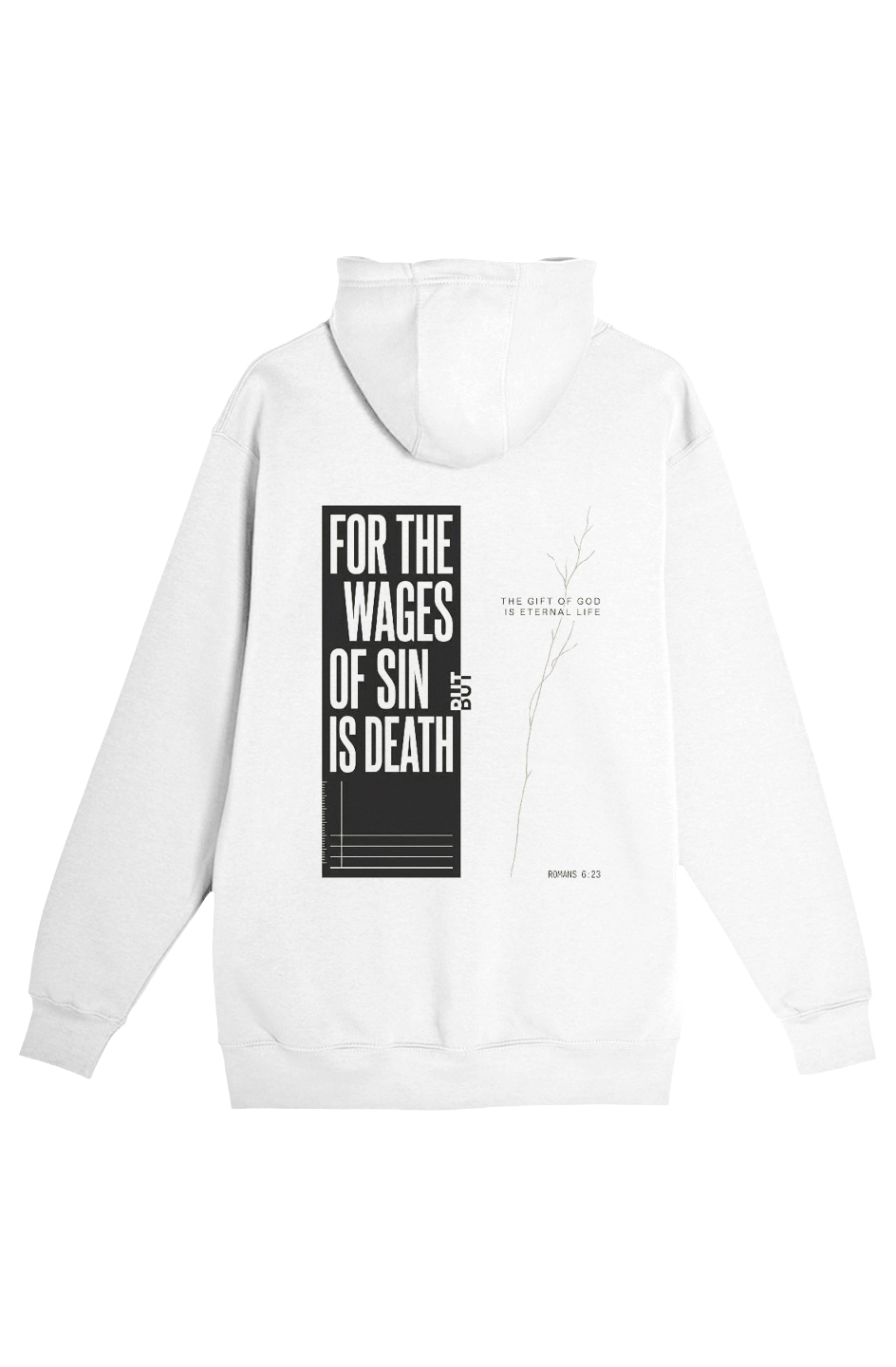 Romans 6:23 Unisex Heavyweight Hooded Sweatshirt