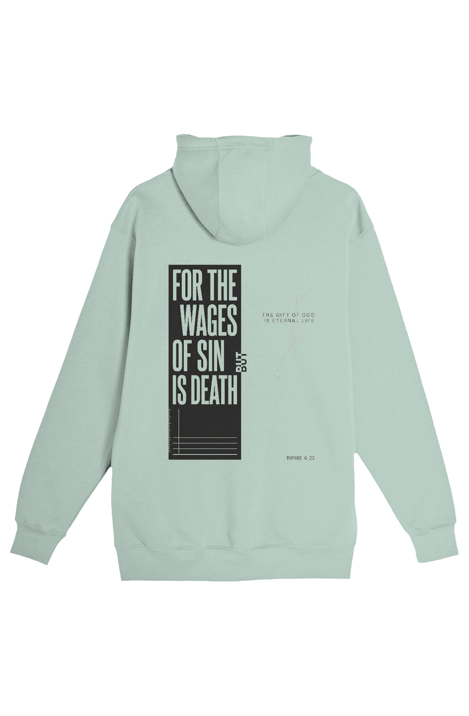 Romans 6:23 Unisex Heavyweight Hooded Sweatshirt