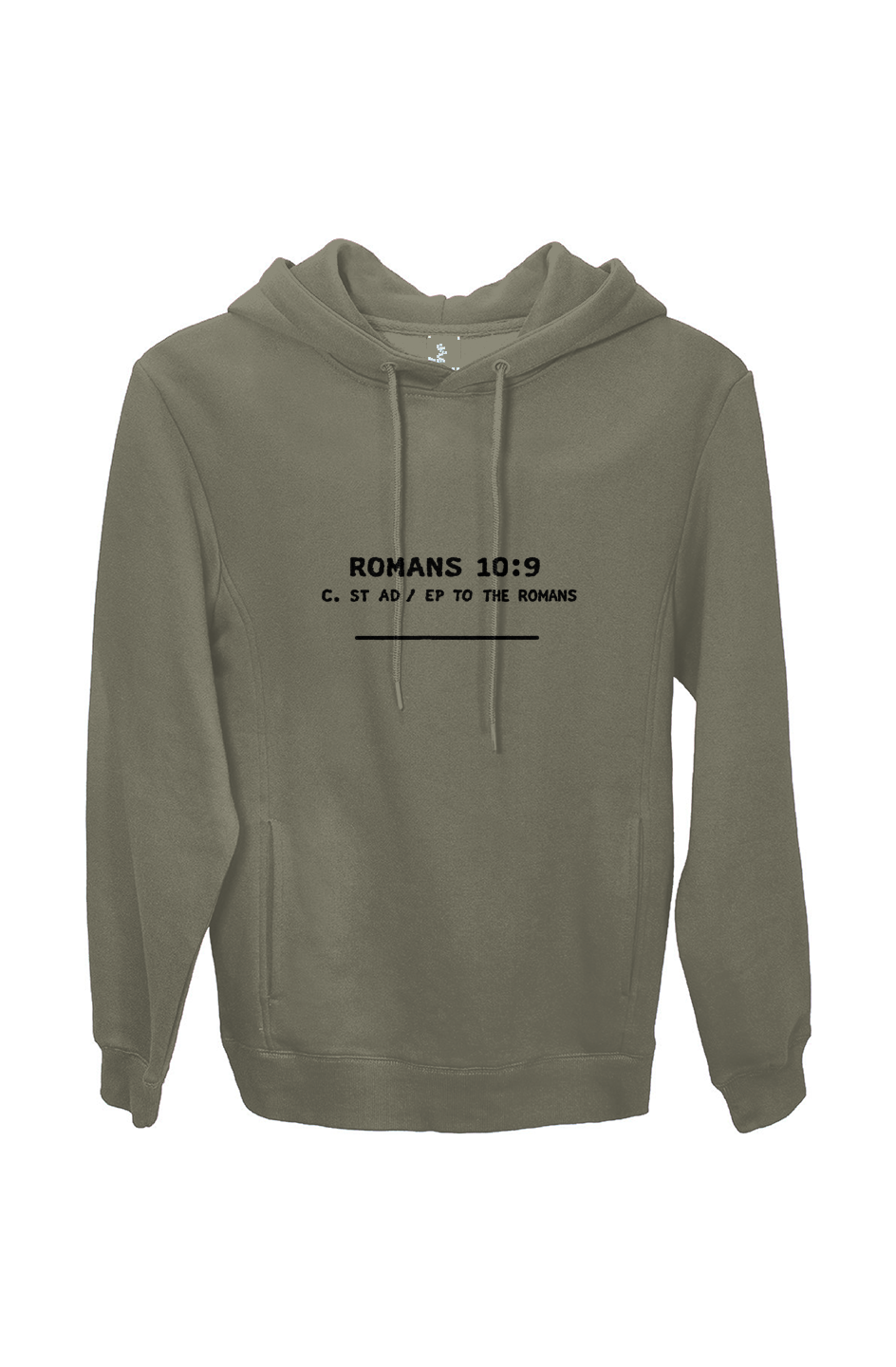 Romans 10:9 Threadfast Apparel Fleece Pullover Hoodie