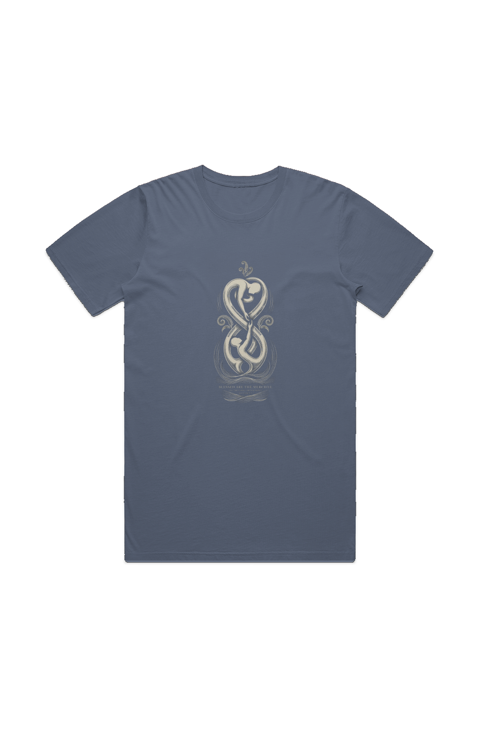 Blessed Are The Merciful MENS STAPLE FADED TEE