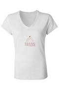 Tune My Heart Ladies Jersey V Neck T Shirt
