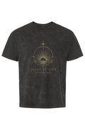 Jesus Is Life Mineral Black Unisex Wash Tee