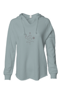 Christmas Tree Womens Lightweight Wash Hooded Sweatshirt