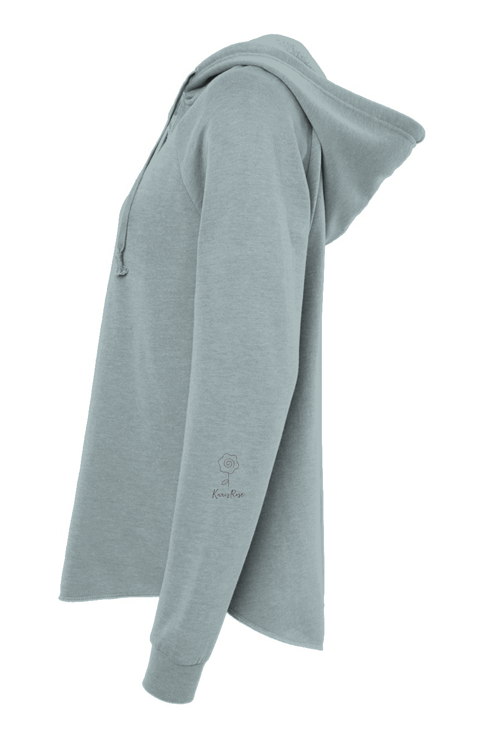Merry Bright Womens Lightweight Wash Hooded Sweatshirt