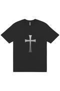 Faded Cross Mens Heavyweight T Shirt