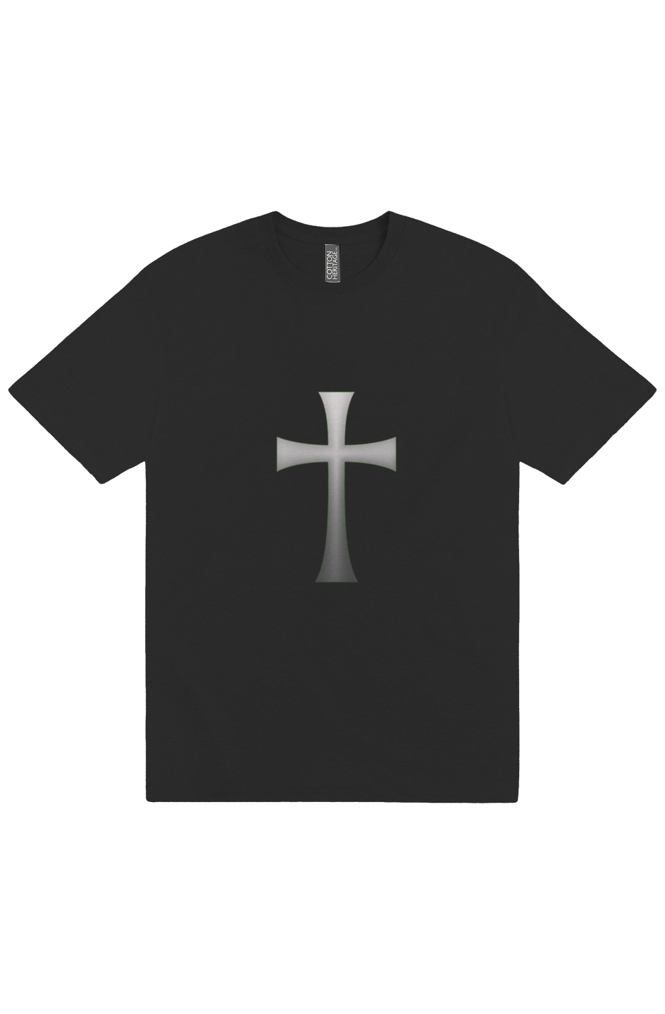 Faded Cross Mens Heavyweight T Shirt